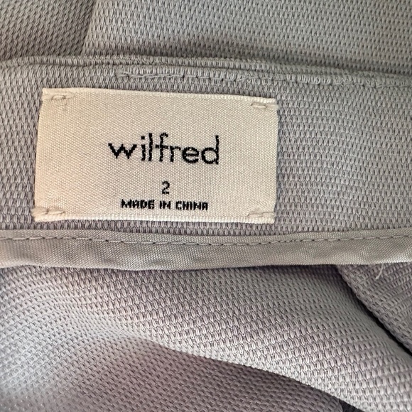 Aritzia Wilfred Ecoulement Cropped Wide Leg Open Tie Back Blue / Gray Jumpsuit 2 - Picture 10 of 12